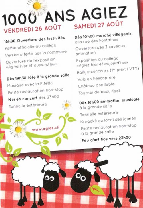 Le programme des festivits